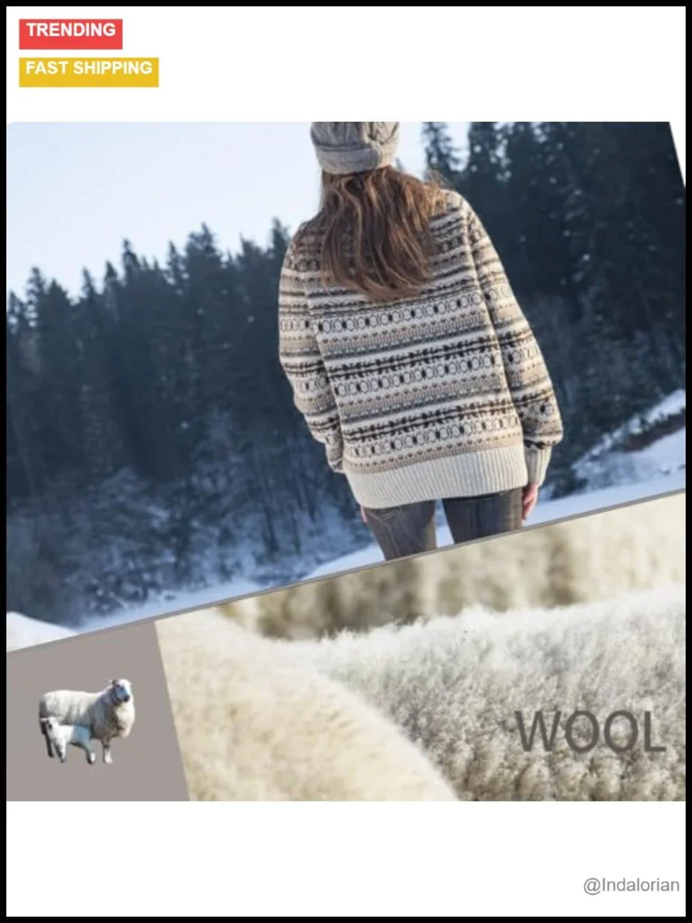100% Wool Plaid Scarf with Tassels, Unisex Winter Neck Wrap Shawl